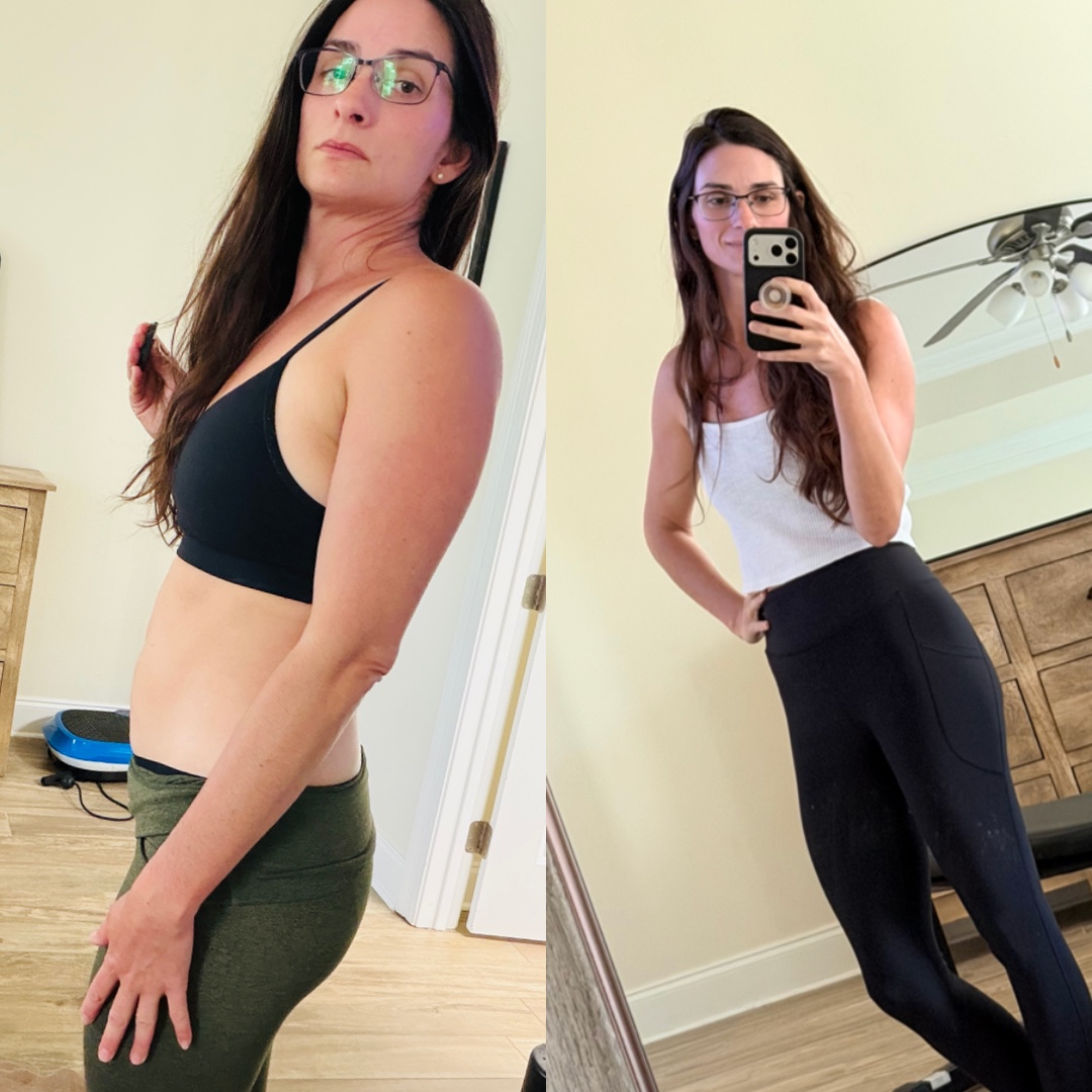 Ashley’s personal journey photo 4 — comparison collage