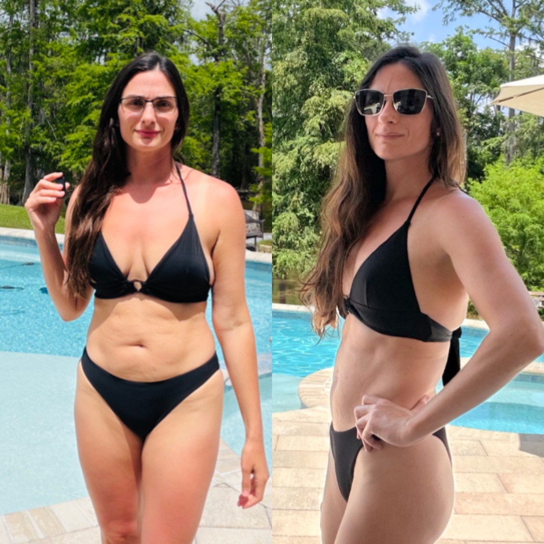 Ashley’s personal journey photo 5 — comparison collage